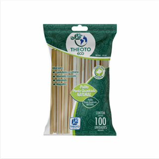 Palito de Sorvete Theoto Ponta Quadrada Pacote Com 100 em Oferta na Shopee