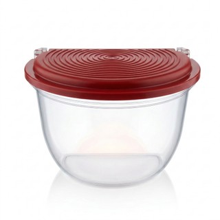Saleiro de Plástico Com Tampa Uninjet - Vermelho