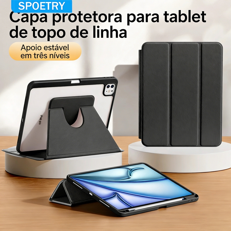 360-Grad-Rotationsabdeckung Für IPad Air 11 13 M2 Pro M4 Air 4 5 10.9 IPad 8 9 10th Generation Mini 6 Mit Tablet-Stand