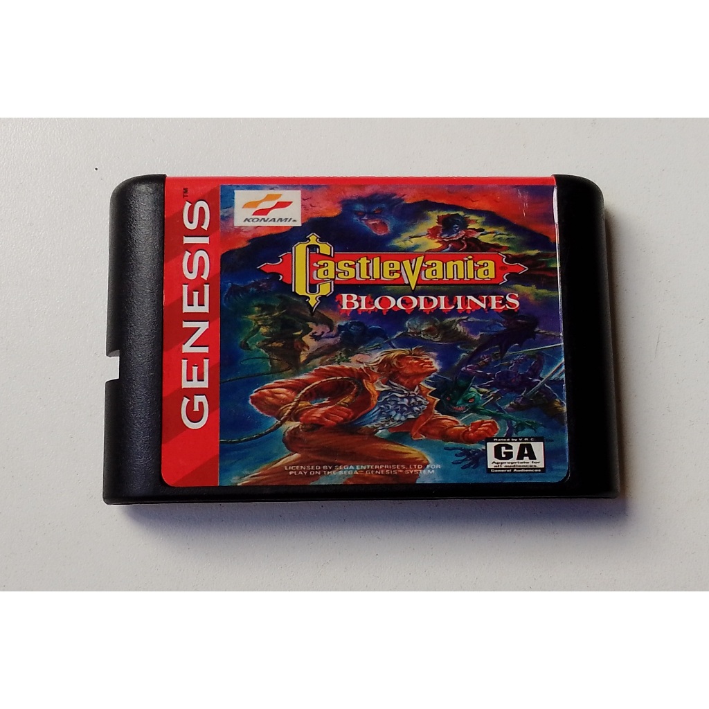 Castlevania Bloodlines para Mega Drive - Funcionando - Usado