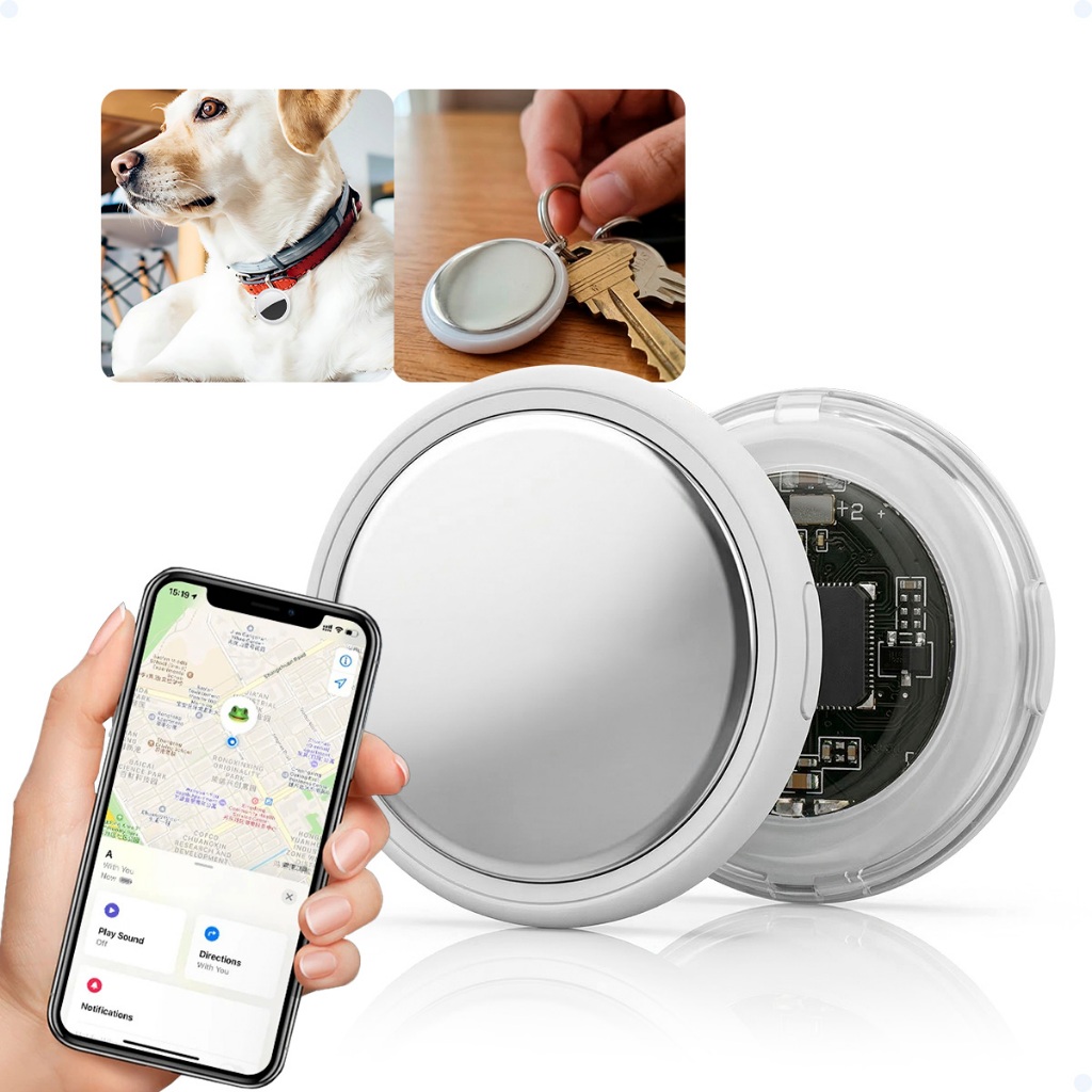 Mini Localizador Smart Compatível iPhone App iOS Objetos Perdidos/Pet Air Tag Rastreador Bluetooth
