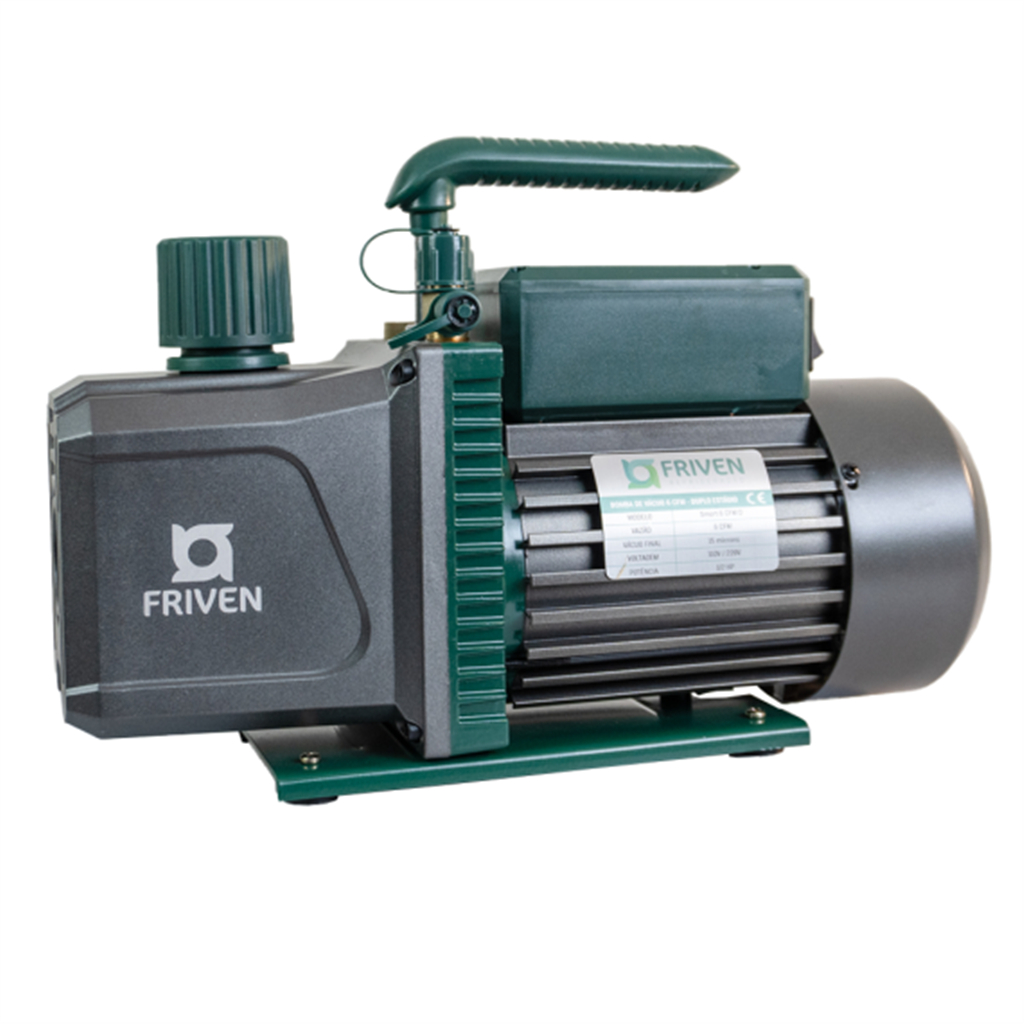 Bomba de Vácuo Duplo Estágio 6CFM 1/2HP Bivolt AITCOOL/Tipi
