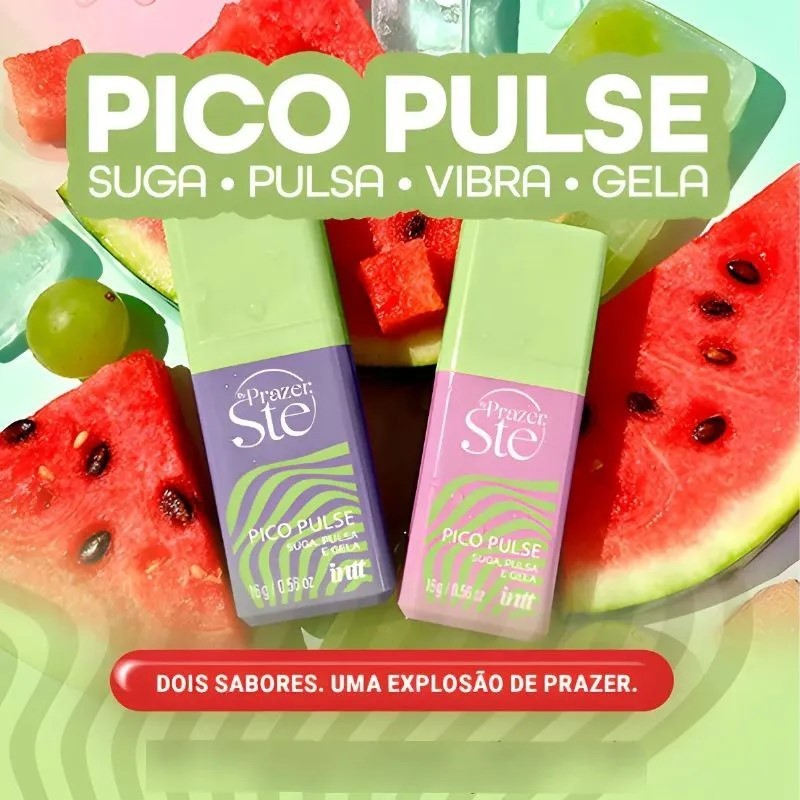 Pico Pulse Gel que Suga Pulsa Vibra e Sensibiliza INTT