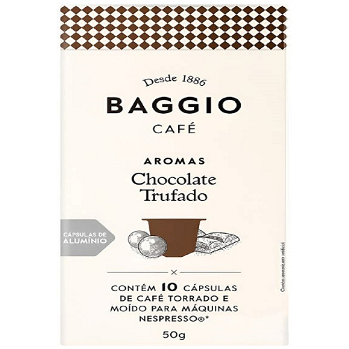 Café em Cápsula Compatível Nespresso Aroma Choco Trufado Baggio 10UN