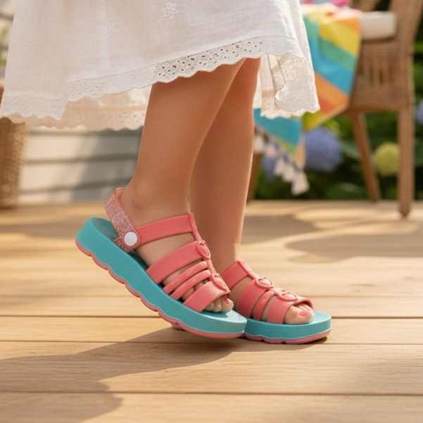 Sandália Infantil ZIP♥️ papete infantil promoçao leve e macia Verão 2026 Lançamento calçado infantil
