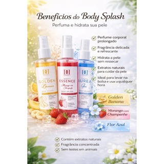 Body Splash Dandas Golden + Essence + Áurea 250ml em Oferta na Shopee