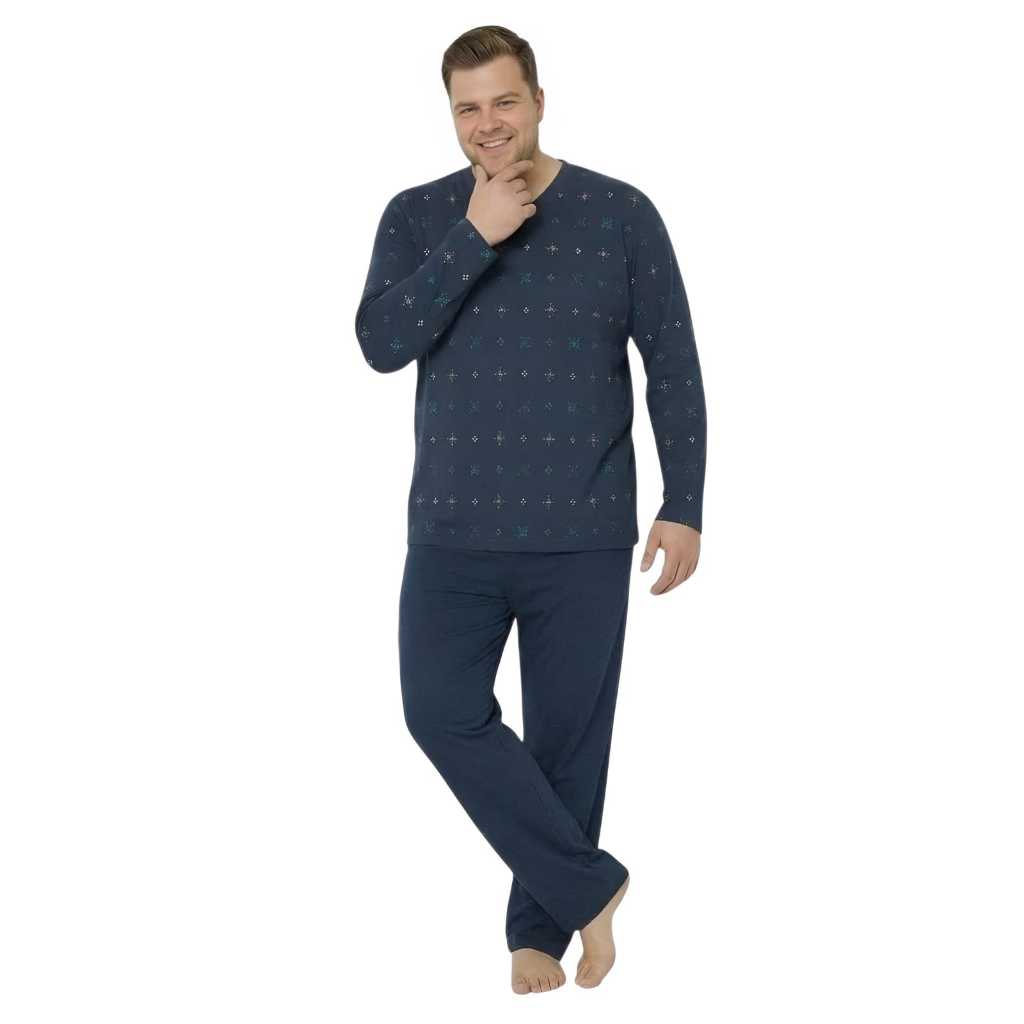 Pijama Inverno Manga Longa Calça Masculino Tamanho Grande