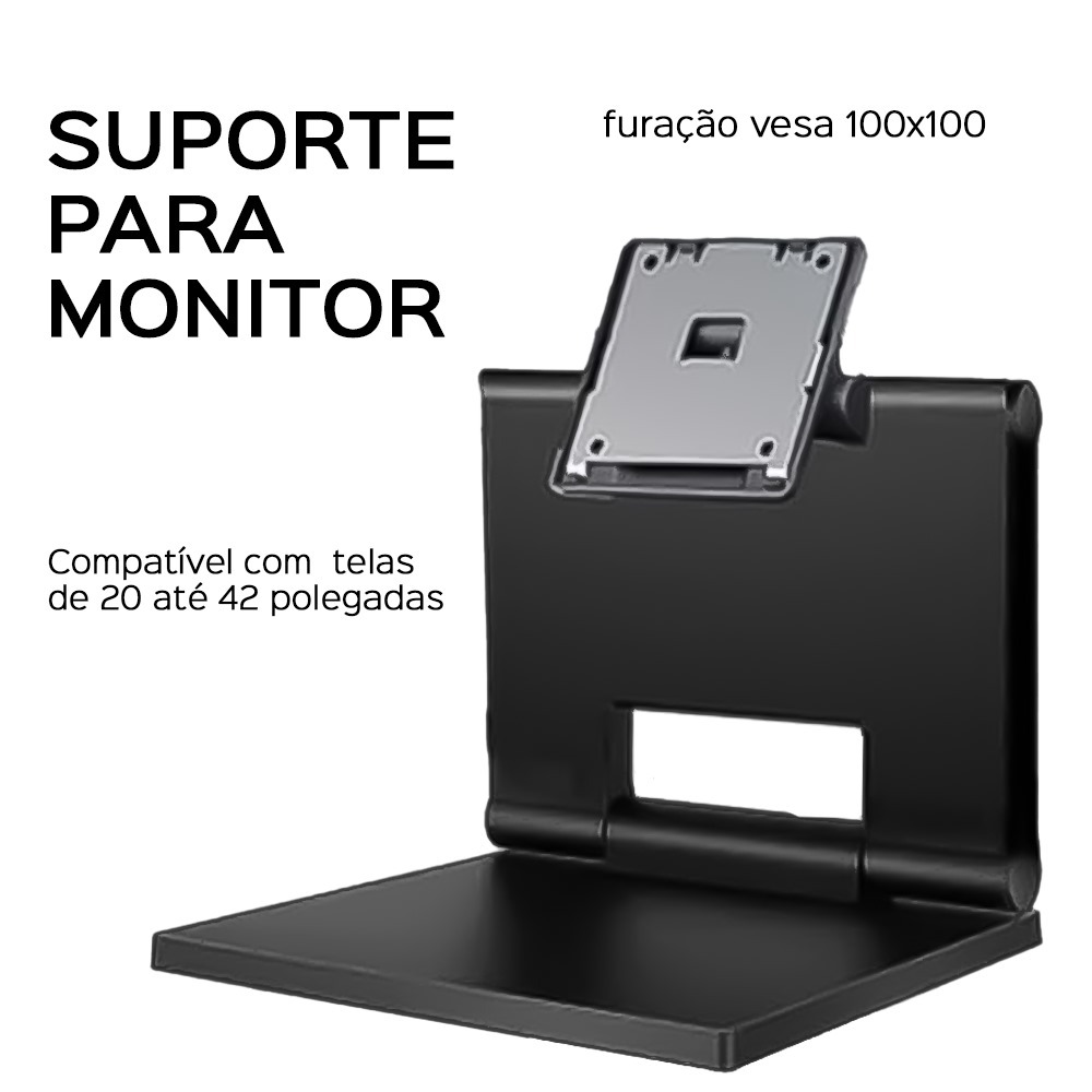 Suporte Monitor Articulável VESA 100x100 Base Philips Original Universal 20 a 42” (ver medidas)