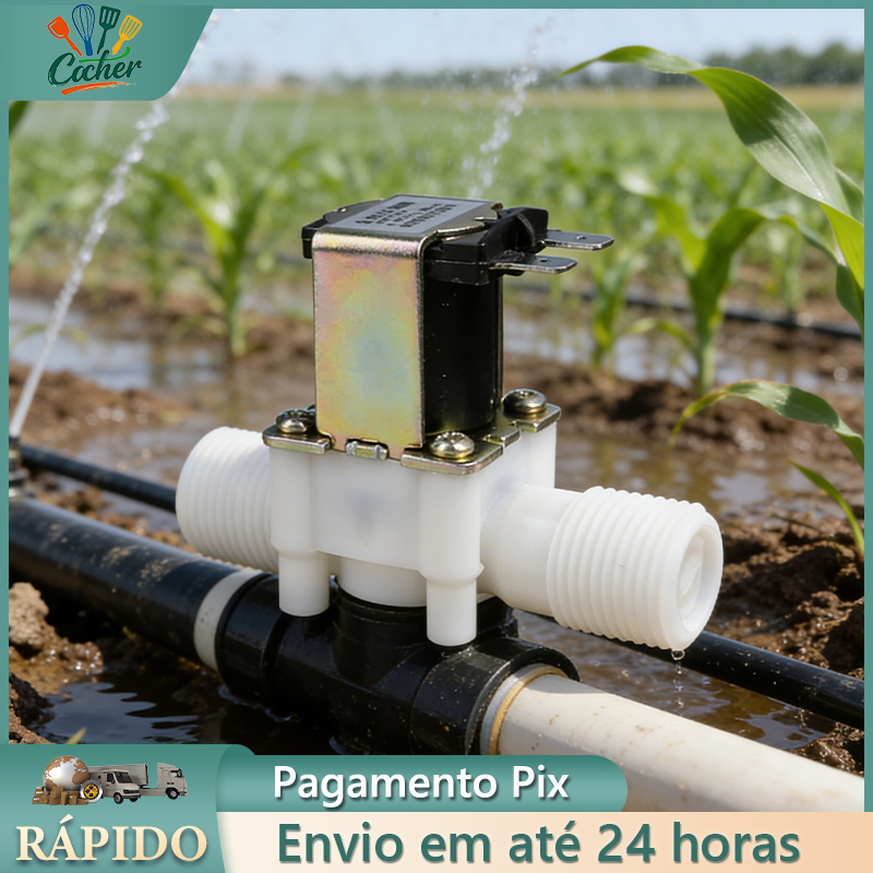 Válvula Solenoide 3/4 Pol Automação Irrigação Normal Fechada