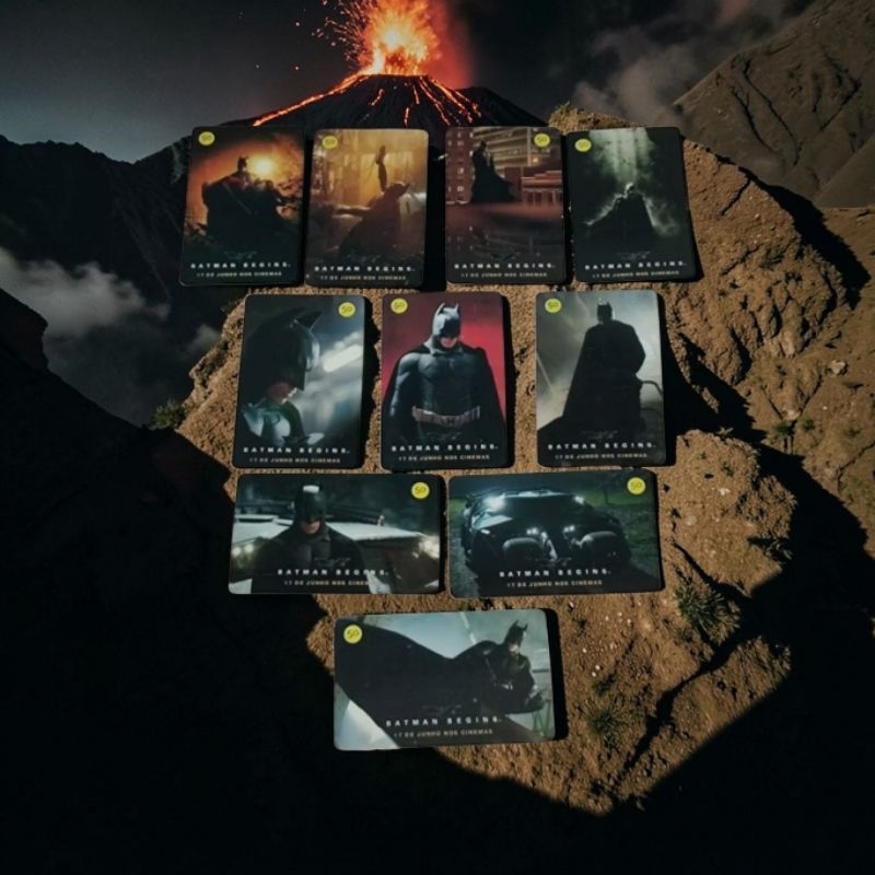 COLEÇÃO DE CARTÕES TELEFÔNICO COMPLETO BATMAN BEGINS 10 CARTÕES.