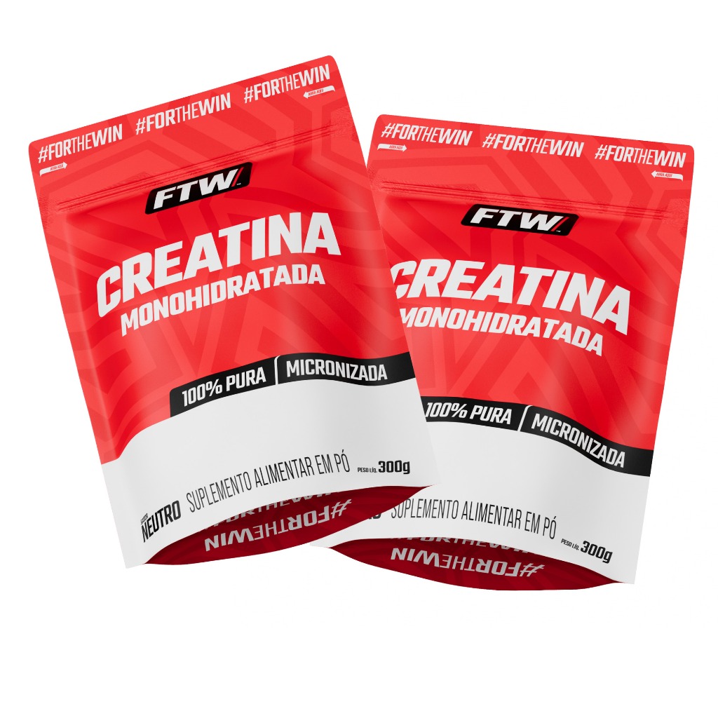 Kit 2x Creatina Monohidratada Refil 300g