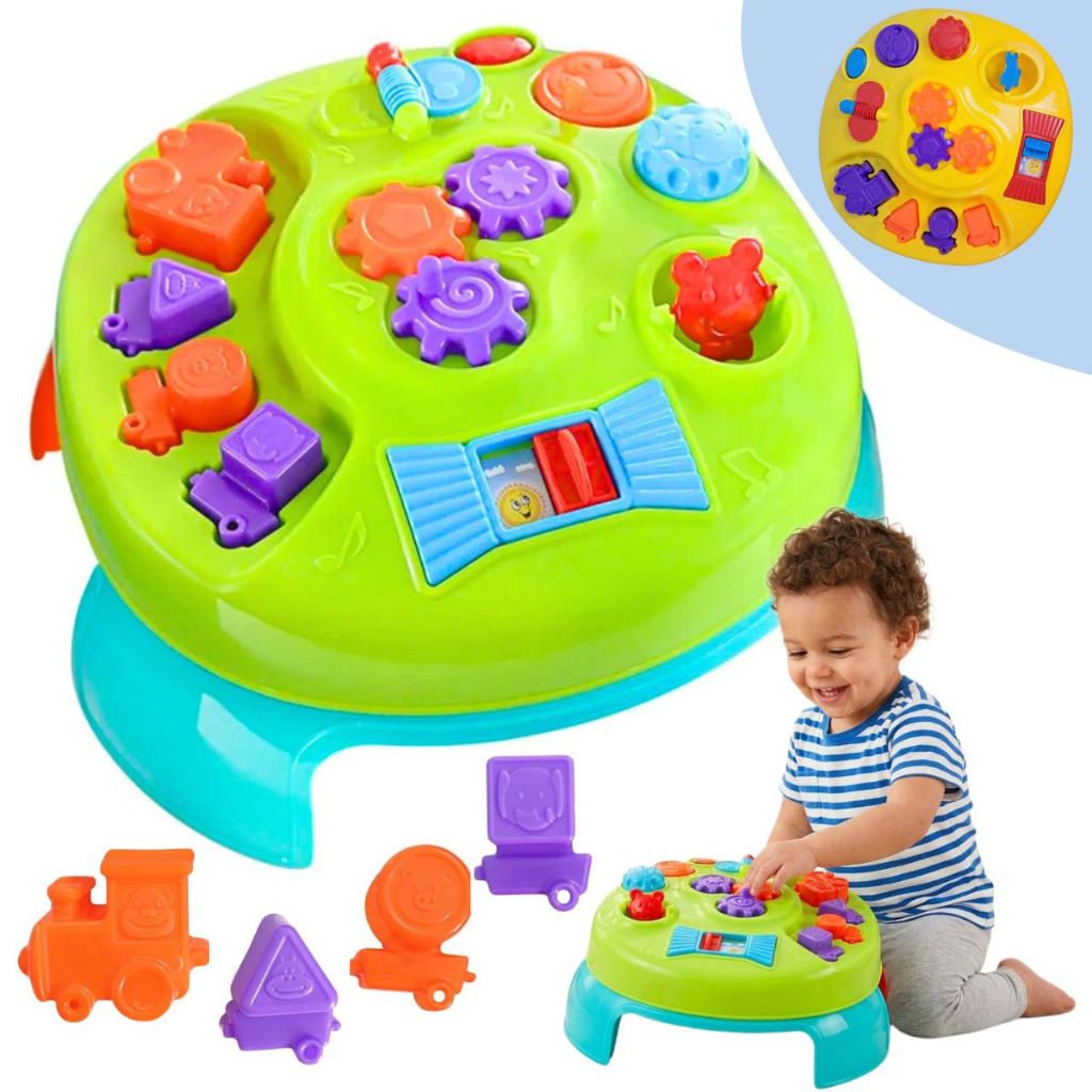 Mesa Infantil Didática Mesinha Educativa Atividade Bebê 1 ano