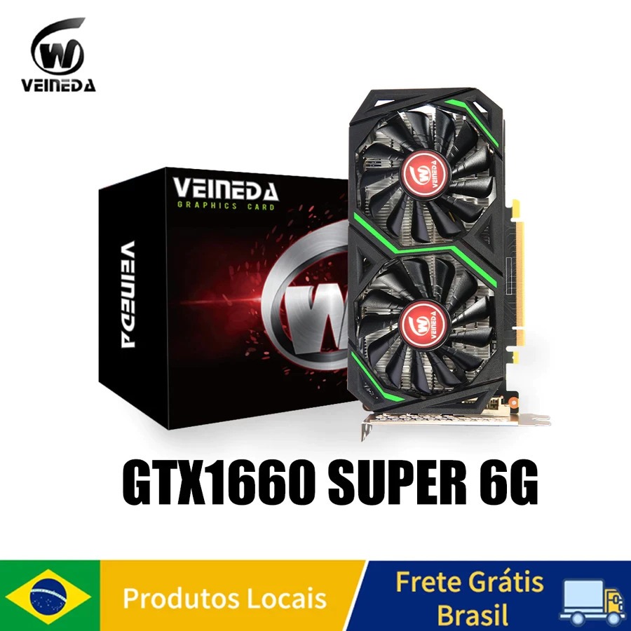 🔥1660 SUPER 6GB GDDR5 192-BIT – PERFORMANCE GAMER | NOVA NO BRASIL 🔥