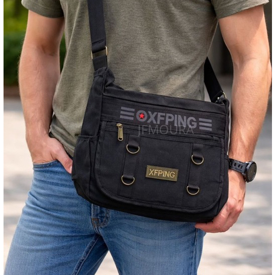 Bolsa Carteiro De Lona Reforçada Estilosa Pasta Trabalho Tiracolo Pasta em Oferta na Shopee