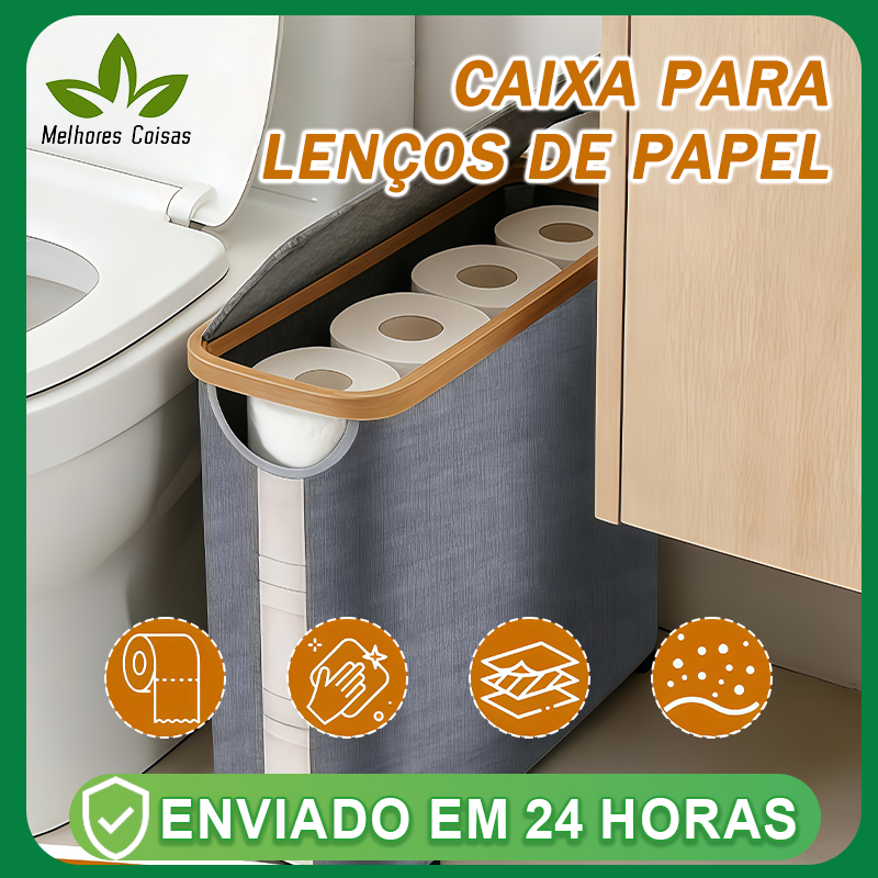 Suporte De Papel Higiênico Para Banheiro Com Cesta De Armazenamento Para Armazenamento De Armário De Banheiro