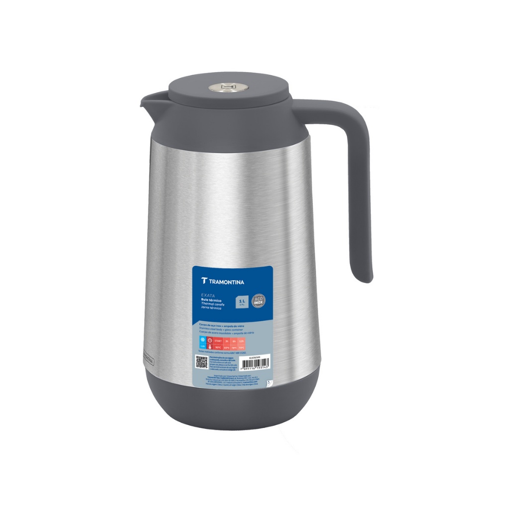 Bule Térmico Tramontina Exata em Aço Inox 1 L 19518