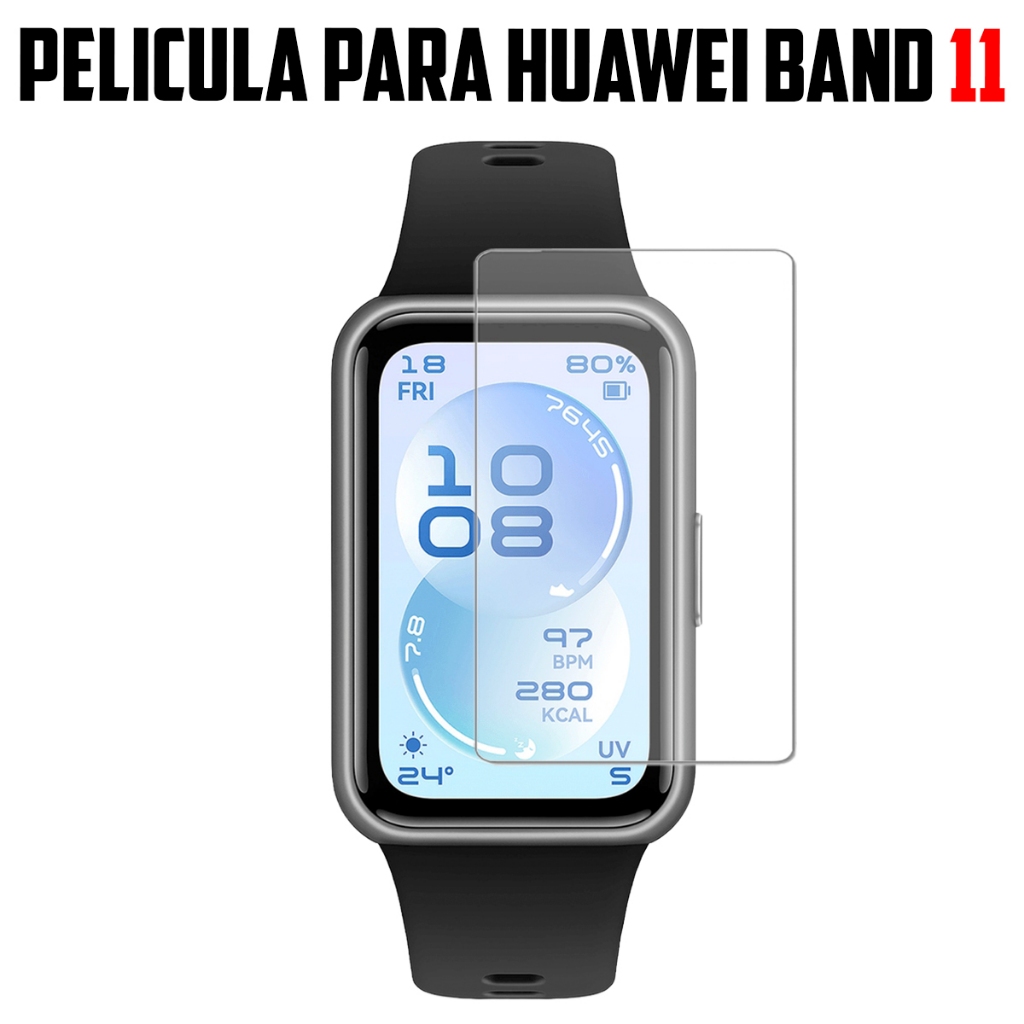 Pelicula de Hidrogel para Smartwatch Compativel com modelo Huawei Band 11 de gel Super Resistente promocao