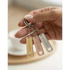 Chaveiros Gratidão acrílico 4cm - de 20 a 100 UND BRI186 (obs. Não personalizamos)