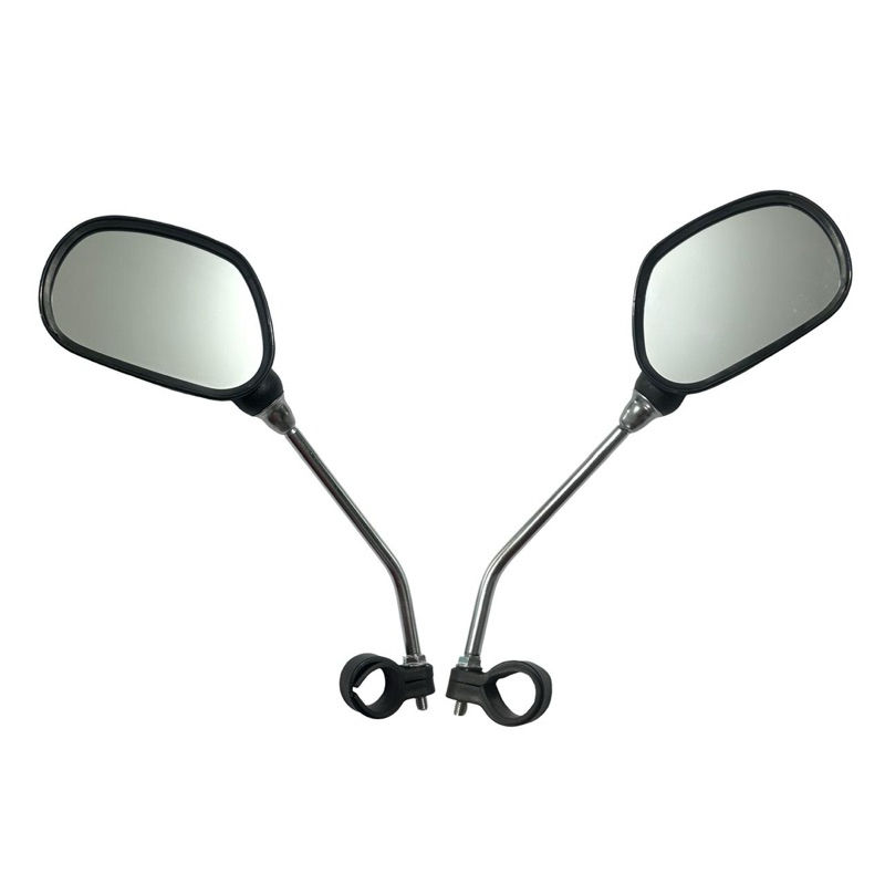 Um Par de Espelhos Bike  NIPARTE Retrovisor Cor Preto Para Bicicleta e Moto Ajustável. em Oferta na Shopee