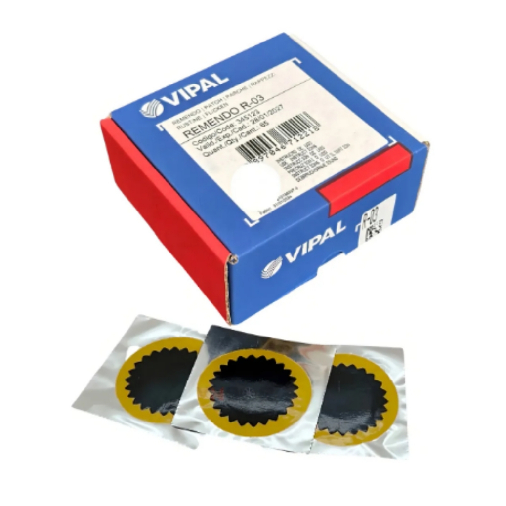 Remendo A Frio R-03 60mm - Caixa Com 65 Peças - VIPAL NOVO