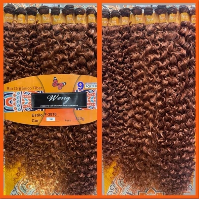 LANÇAMENTO: Cabelo Cacheado orgânico BIO ORGÂNICO  - 320gramas - 65cm / weng (3816)