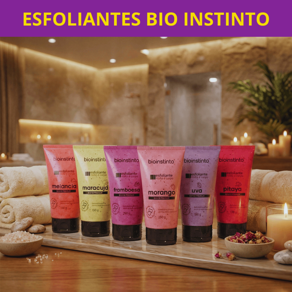Esfoliante Corporal e Facial Skincare Bio Instinto 150g Limpeza dos Poros