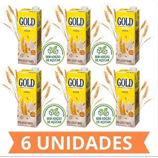 Aveia Gold Sem adição de açúcar 1L - 6 Unidades em Oferta na Shopee