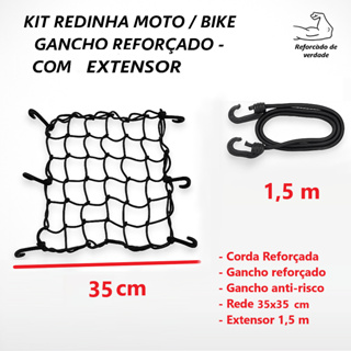 Redinha Rede Elástica Extensor Moto Bike Bicicleta Aranha Capacete Carga Garra Reforçado Plástico em Oferta na Shopee