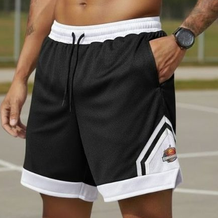 Short Masculino Basquete Dry Fit Esportivo Academia Futebol Comfortável leve Cintura Elástica Treino