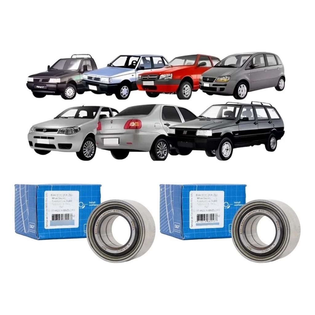 PAR DE Rolamento Roda Dianteiro Uno Palio Fiorino Siena 1.0 1.6 8v 2000 Em Diante - BAH 0031 em Oferta na Shopee