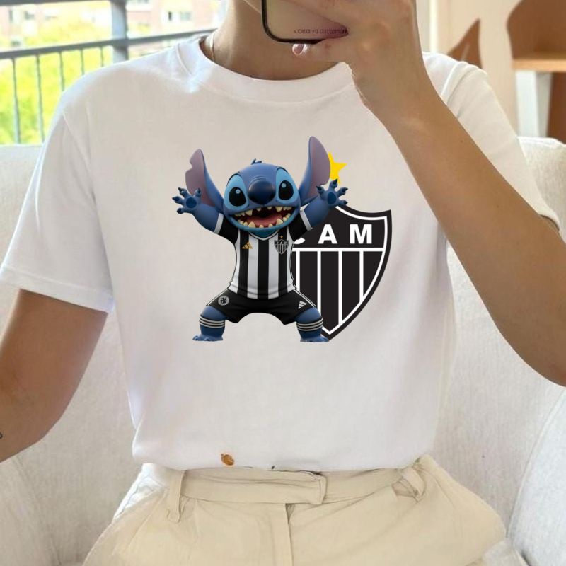 Camiseta T shirt Galo Stith Camisa Do Atlético mg Baby Look