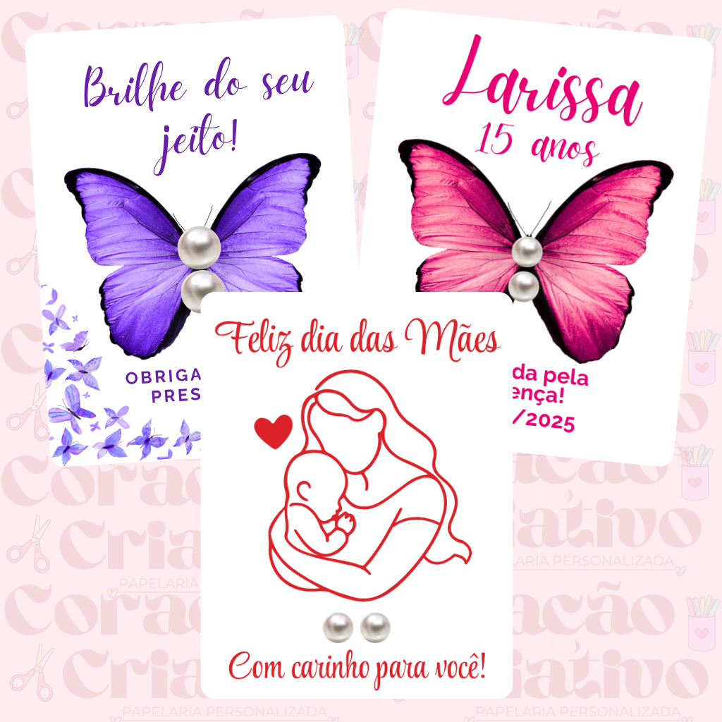 100 Pares de Brinco de Pérolas com Tag Personalizada do Seu Jeito Para Mimo Cliente Aniversário Mãe em Oferta na Shopee