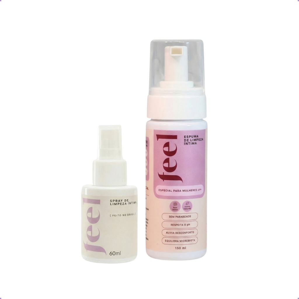 Kit Cuidado Íntimo Feminino Menopausa Hidratação Profunda 150ml Previne Ressecamento e Irritação