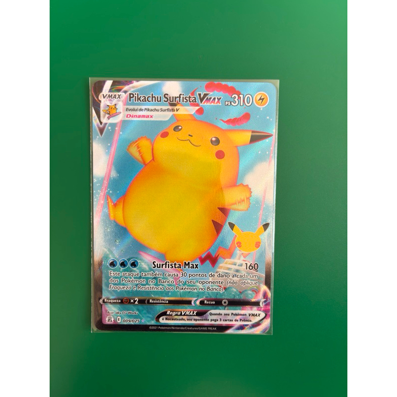 Card Pokemon Celebrações  Pikachu Surfista VMAX
