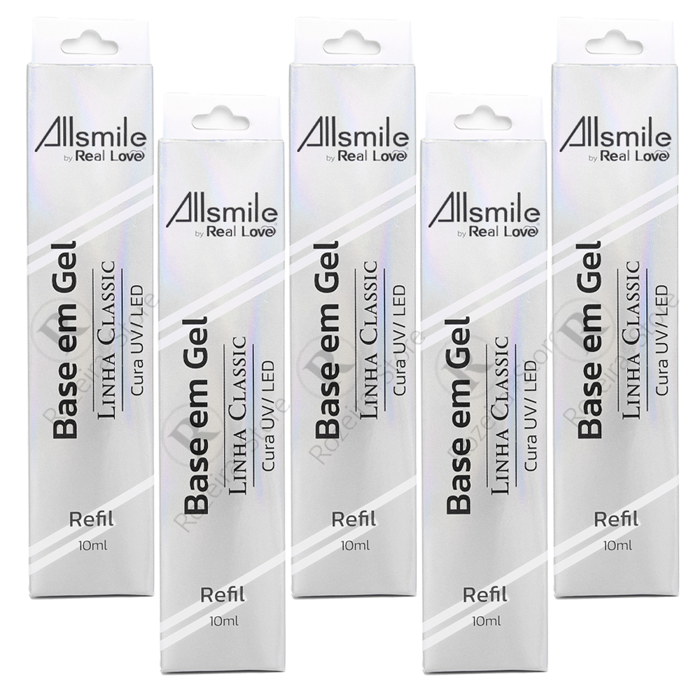 Kit 5 Refil Base em Gel Real Love - 10ml