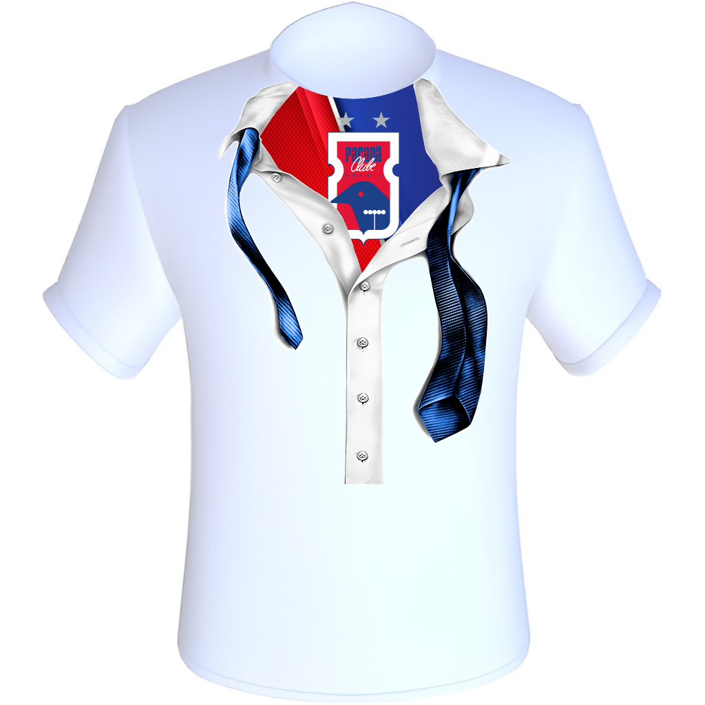 Camiseta 100% Poliéster Paraná Clube / Time de Futebol / Camisa Tricolor da Vila Tricolor Paranaense