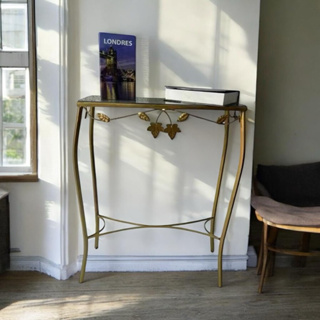 Aparador De Ferro Folha 60CM COM VIDRO em Oferta na Shopee