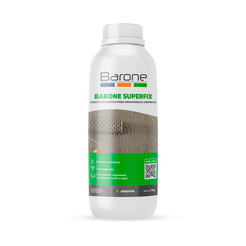 Chapisco Adesivo Aditivo Impermeabilizante Barone 1KG Alto Desempenho Argamassa Reforma Construção
