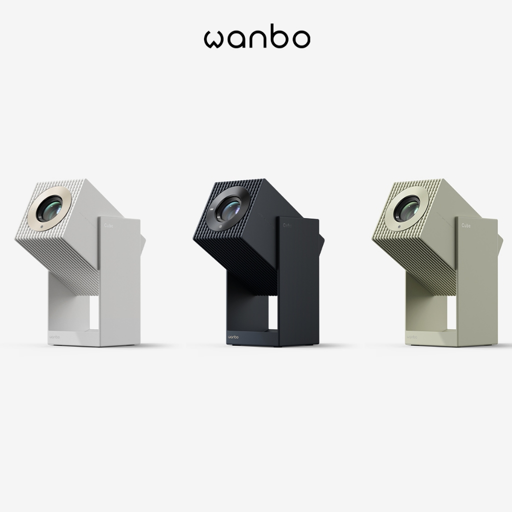 Projetor Portatil Inteligente Wanbo Cube 2 Pro Netflix Oficial 1080P 230° Giratorio ToF 0.1s 500 ANSI 28dB Android TV 11