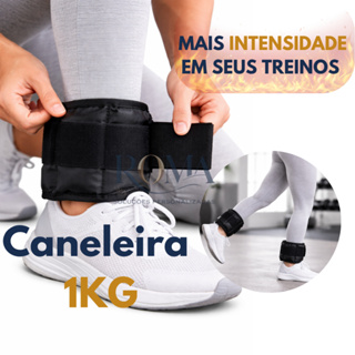 Par Caneleira de Peso 1kg Profissional Tornozeleira Academia Treino de Perna Fitness em Oferta na Shopee