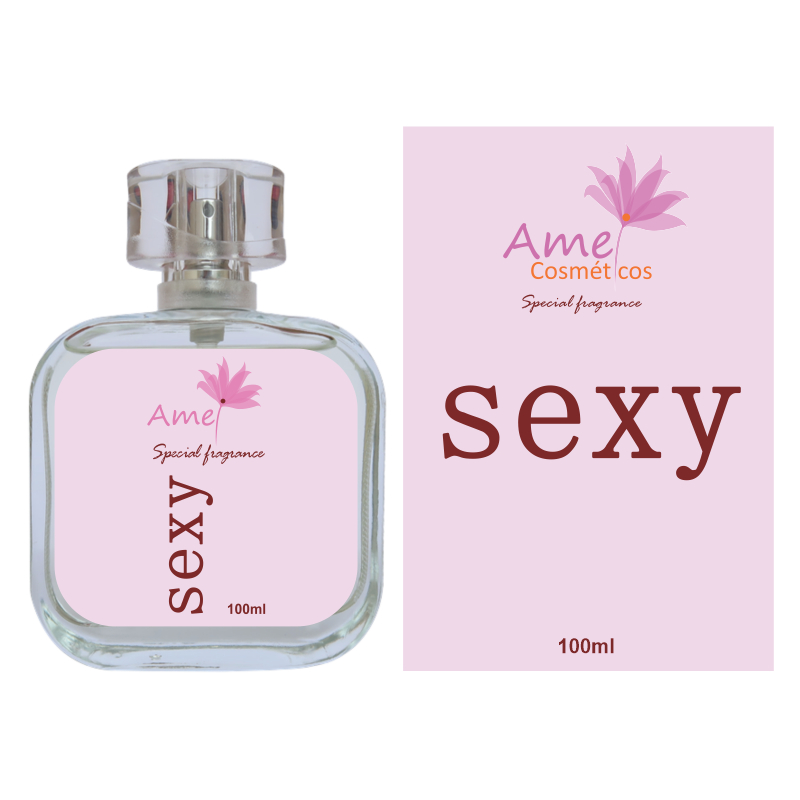 Perfume Sexy Feminino Amei Cosméticos Alta Fixação 33% de Essência Importada Parfum