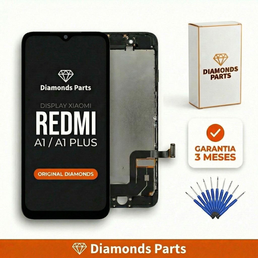 TELA DISPLAY FRONTAL REDMI A1/A1 PLUS DIAMONDS ORIGINAL em Oferta na Shopee
