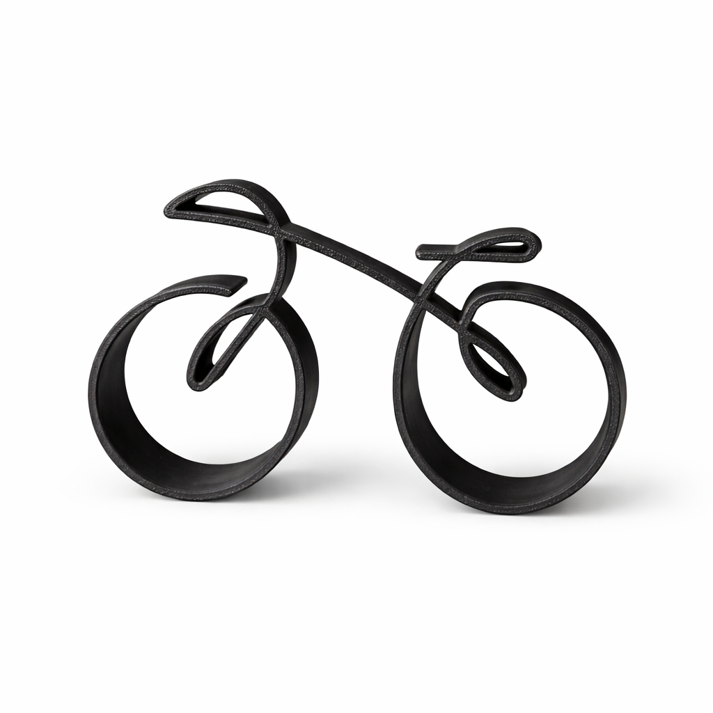 Decoração Bicicleta Ciclista Escultura Bike Enfeite De Mesa Triatlon Esporte Saúde
