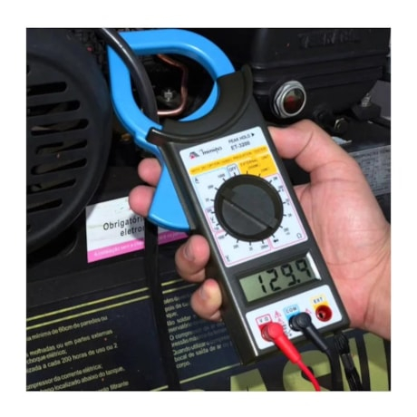 Alicate Amperímetro Digital ET-3200 1000A CAT II Bivolt Teste Diodo Continuidade Profissional