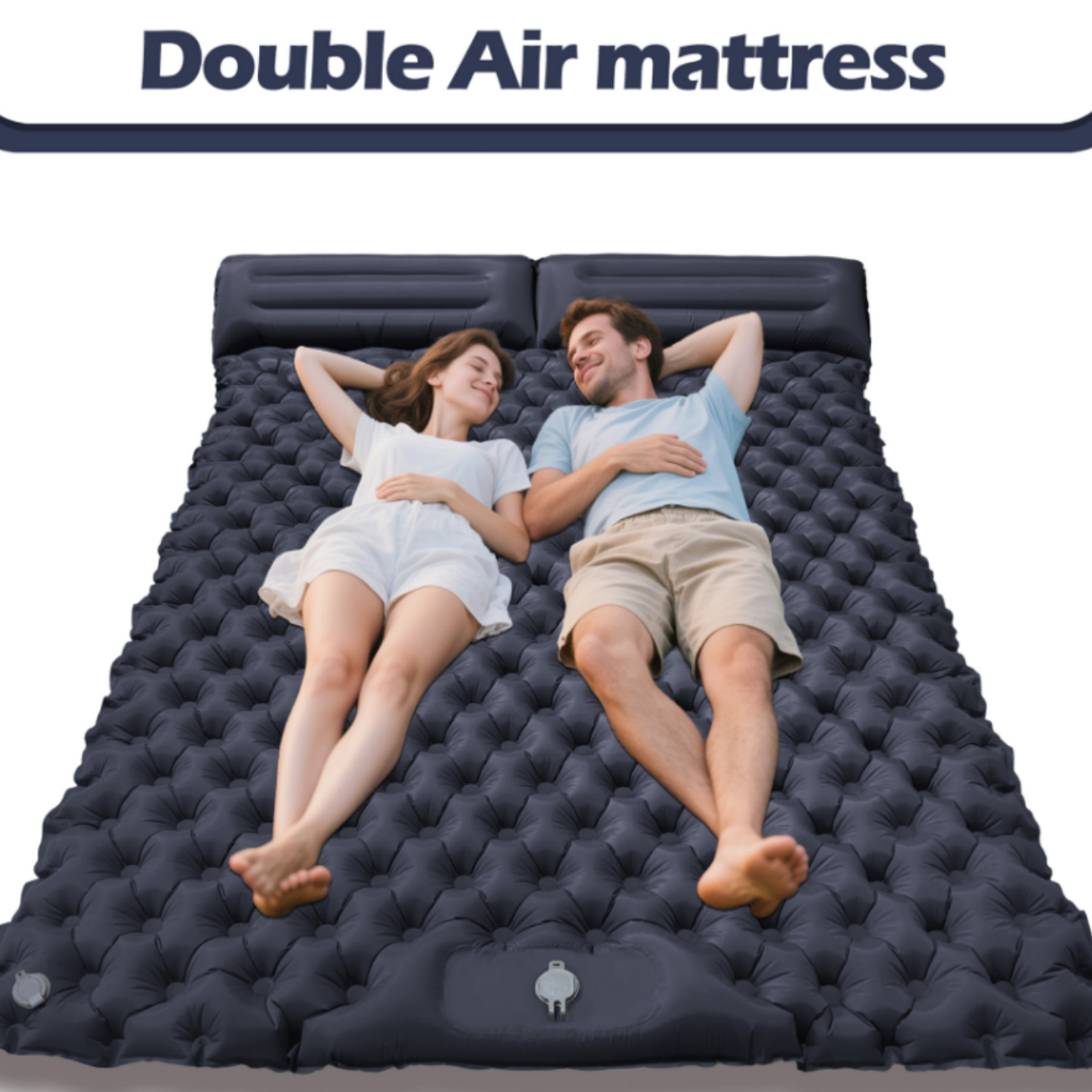Mochila Portátil Almofada De Dormir Acampamento Ao Ar Livre Cama Inflável Automática Para Caminhadas 200cm*120cm