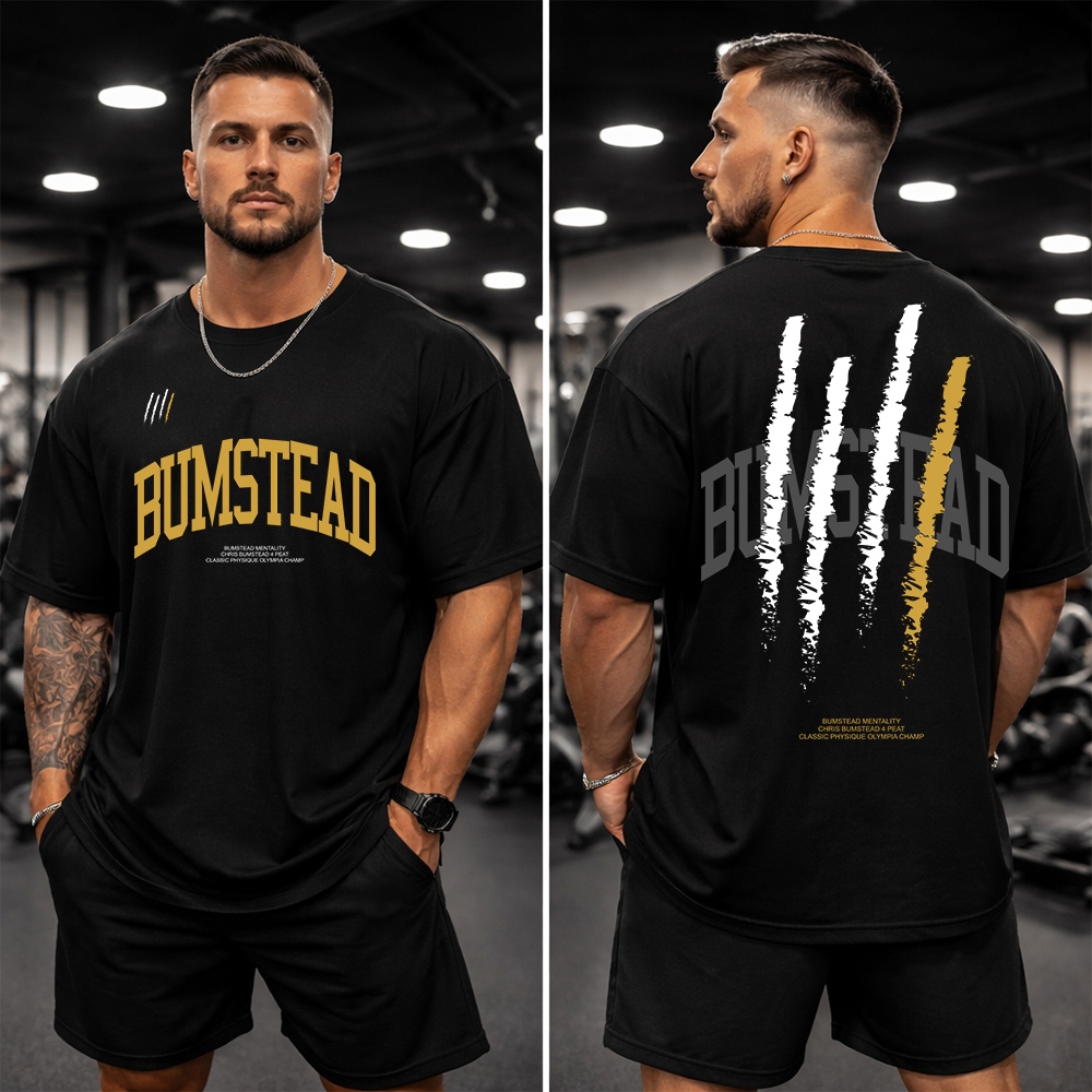 Camiseta Premium Oversized Academia Unissex Blusao Bumstead Confortavel Blusa Moda Treino