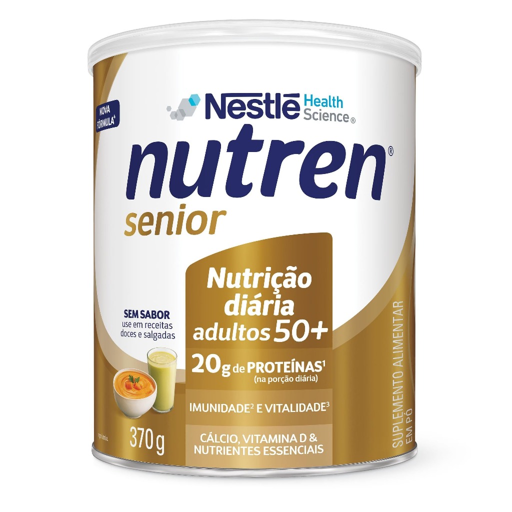 Nutren Senior 370g Sem Sabor - Suplemento Alimentar para Idosos em Oferta na Shopee