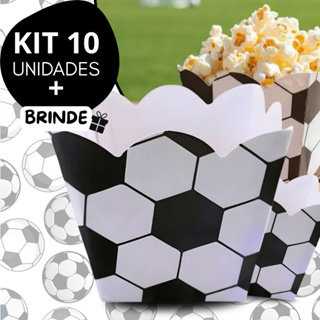Kit 10 Cachepo Papel Cartonado Centro De Mesa Futebol Bola em Oferta na Shopee