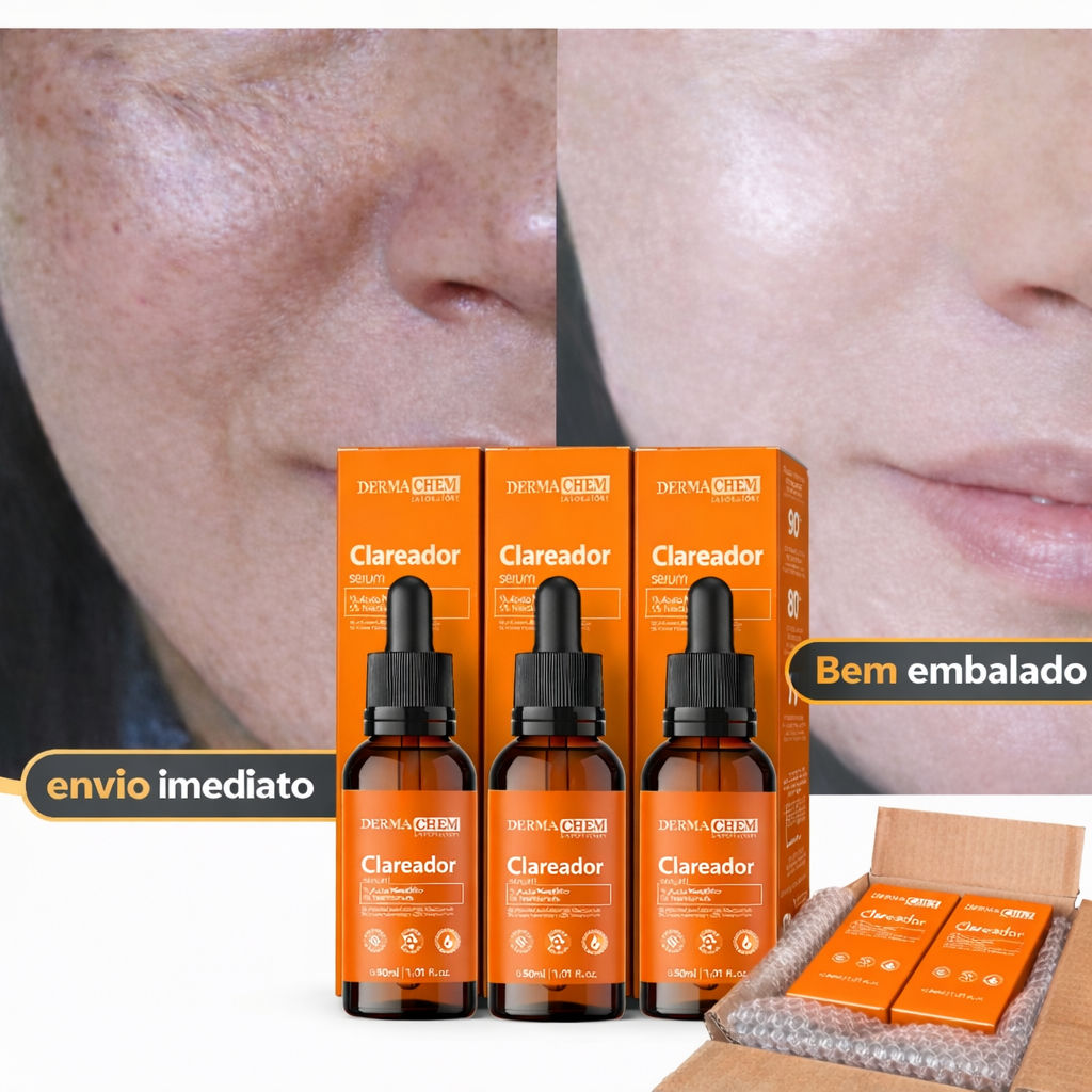Clareador Facial Sérum Ácido Mandélico + Niacinamida | Uniformiza Tom da Pele, Reduz Manchas e Melhora a Textura