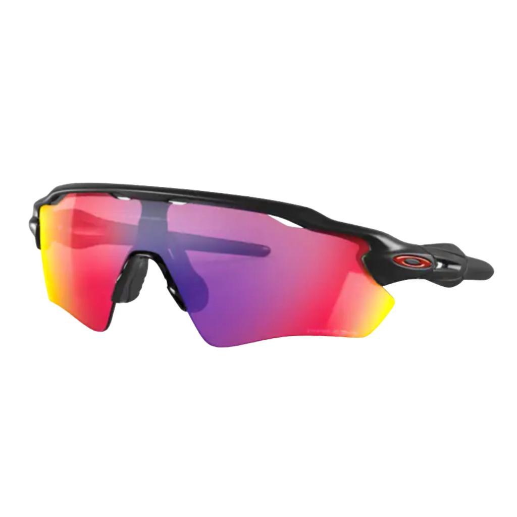 Óculos De Sol Oakley Radar Ev Path Matte Black Lentes Prizm Road Oo9208-4638 Espelho Preto Violeta/preto